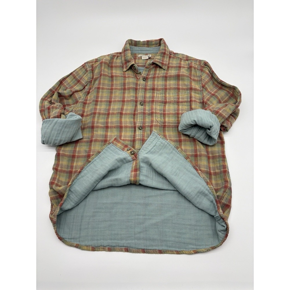 Carbon 2 Cobalt Element M Double Cloth Plaid Button Down Shirt Blue/Yellow/Red
